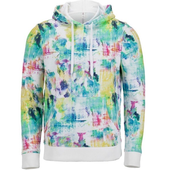 FILA Tie Breaker Tie Dye Pullover Hoodie Size XL - Picture 1 of 12